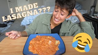 LASAGNA MUKBANG [upl. by Godrich]