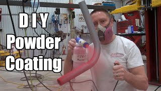 DIY Powder Coating  How to  Eastwood Co Kit Try Out [upl. by Anuska118]