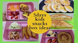 5 days kids snacks box ideas in Tamil  5 easy amp quick snacks recipe for kids  Saakshi Prakash [upl. by Erland]