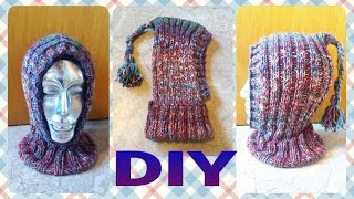 DIY • Kindermütze stricken  Schlupfmütze  Schalmütze  Rollkragenmütze  Julebuergerfee [upl. by Airotahs234]