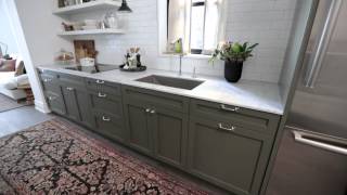 Interior Design — Narrow amp Timeless Rowhouse Kitchen Design Makeover [upl. by Taddeo338]