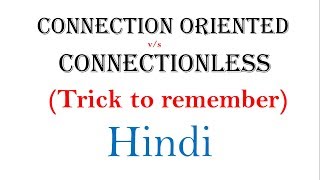 Connection Oriented vs Connectionless in Hindi  computer network series [upl. by Xuaegram]