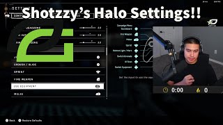 OpTic Shotzzys Halo Infinte Settings [upl. by Esilegna]