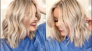 HOW TO EASY WAVES TUTORIAL  Short to Medium Length Hair [upl. by Tollmann602]