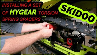 HYGEAR SUSPENSION  TORSION SPRING SPACERS INSTALL  SKI DOO RENEGADE XRS [upl. by Aisha]