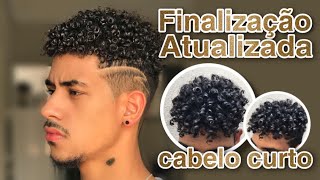 FINALIZAÇÃO ATUALIZADA cabelo cacheado curto [upl. by Hailat]