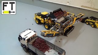 LEGO Technic Construction Site  MOCs in action [upl. by Ettenawtna]