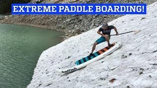 Extreme White Water River Stand Up Paddleboarding [upl. by Idolah]