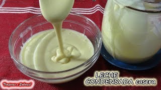 LECHE CONDENSADA CASERA con solo 3 ingredientes y muy fácil [upl. by Aneekas]