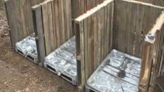 Compost bins made of pallets  How to [upl. by Sidnarb]