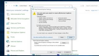 How To RepairReset Internet Explorer 11 [upl. by Anilec960]