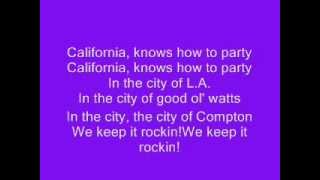 2pacCalifornia love lyrics video [upl. by Nelda]