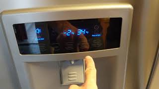 HOW TO ADJUST THE TEMPERATURE ON A KENMORE ELITE REFRIGERATOR [upl. by Pownall]