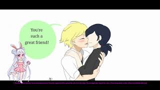 quotAdrienette Kissquot  Miraculous Ladybug Comic Dub [upl. by Oedama394]