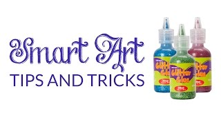 Smart Art Tips How To Use Glitter Glue [upl. by Teador271]