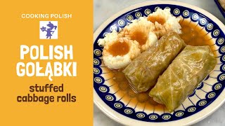 Stuffed Cabbage Rolls  Polish Gołąbki  A Step by Step Tutorial [upl. by Adi]