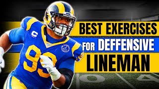 4 Best Football Strength Exercises For Defensive Lineman [upl. by Ettelorahc]