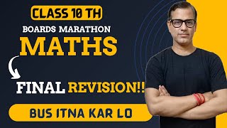 Entire Mathematics  Final Revision Maths 🔥 CLASS 10 ICSE  Boards Marathon  sirtarunrupani​ [upl. by Notyrb]