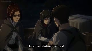 Levi and Mikasa talk about the Ackerman family English Sub AOT Season 3 [upl. by Lorry]