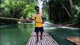 Martha Brae River Rafting Jamaica Bamboo Rafting Falmouth by Rafters Village Martha Brae Jamaika 4k [upl. by Islek]