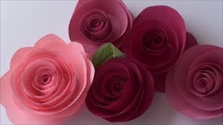 Como Hacer Rosas De Papel 4 Ideas Para Decorar O Regalar [upl. by Notyap]