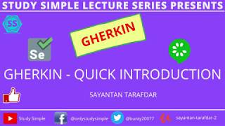 What is Gherkin  Gherkin Cucumber Tutorial  Cucumber Gherkin Test Automation  StudySimple [upl. by Hagai]