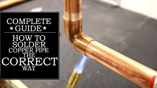 How to Solder Copper Pipe The CORRECT Way  GOT2LEARN [upl. by Bertsche]