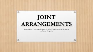 Joint Arrangements part1  Joint Operations  Joint Venture  Advanced Accounting [upl. by Cychosz]