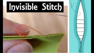 How to Sew The Invisible Seam Stitch  Hand Sewing Tutorial for Beginners  LadderSlip Stitch [upl. by Aihsrop]