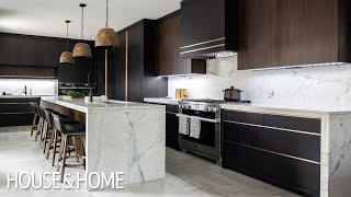 House Tour Luxe Dark amp Modern Kitchen [upl. by Efinnej]