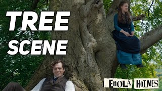 Enola amp Sherlock Tree Scene  Enola Holmes 1080p [upl. by Audsley]