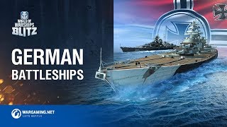 World of Warships Blitz German Battleships [upl. by Heidt592]