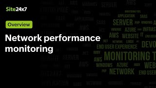 Network Monitoring  Detect diagnose and resolve Network performance issues with Site24x7 [upl. by Ymar]