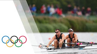 New Zealand Win Mens Double Sculls Final A  London 2012 Olympics [upl. by Ellan]