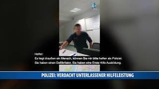 Polizei Verdacht unterlassener Hilfeleistung [upl. by Yarw35]