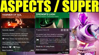 How to unlock destiny 2 prismatic subclass aspects amp fragments Hunter titan warlock Final Shape [upl. by Solnit22]