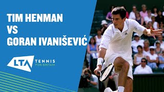 Best Shots from Tim Henman vs Goran Ivanišević at Wimbledon [upl. by Ardnajela870]