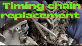 nissan nv200 timing chain replacement MR20DE [upl. by Acinnad]