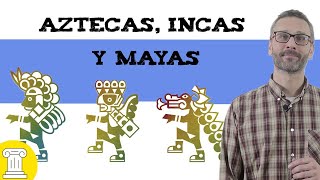 Aztecas Incas y Mayas 🌎 Resumen [upl. by Tuckie513]