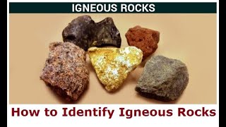 How to Identify Igneous Rocks  Igneous rock  Characteristics Examples [upl. by Kathlin]