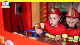 Pretend Play Fire Truck Rescue Missions  Fire Safety for Kids [upl. by Pelpel67]