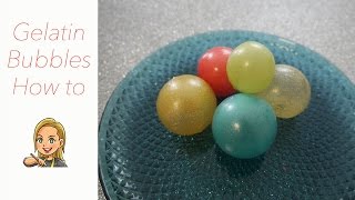 Edible Gelatin Bubbles  How to [upl. by Ahsieuqal]