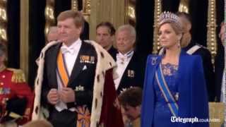 Dutch crowning WillemAlexander sworn in as king [upl. by Kerry]