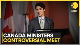 Canada Ministers Controversial Meeting  Justin Trudeau  World News  WION [upl. by Ahsikar612]