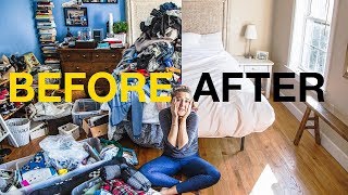 EXTREME KONMARI METHOD DECLUTTERING  Before amp After [upl. by Yhtorod]