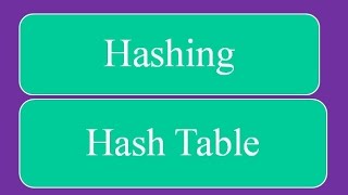 Hashing and Hash table in data structure and algorithm [upl. by Isidora]