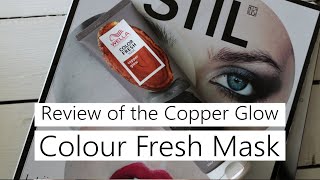 Wella Professional Colour Fresh Mask Copper Glow 🧡First impression amp Review [upl. by Enirehtakyram]