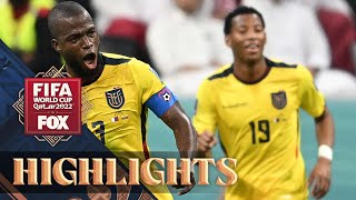 Qatar vs Ecuador Highlights  2022 FIFA World Cup [upl. by Dallman]