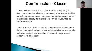 Ineficacia de los actos jurídicos  Confirmación  Inoponibilidad 55 [upl. by Esemaj]