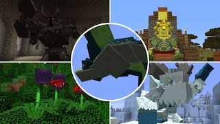 Minecraft Mowzies Mobs  All Bosses Mod Showcase [upl. by Nyrak]